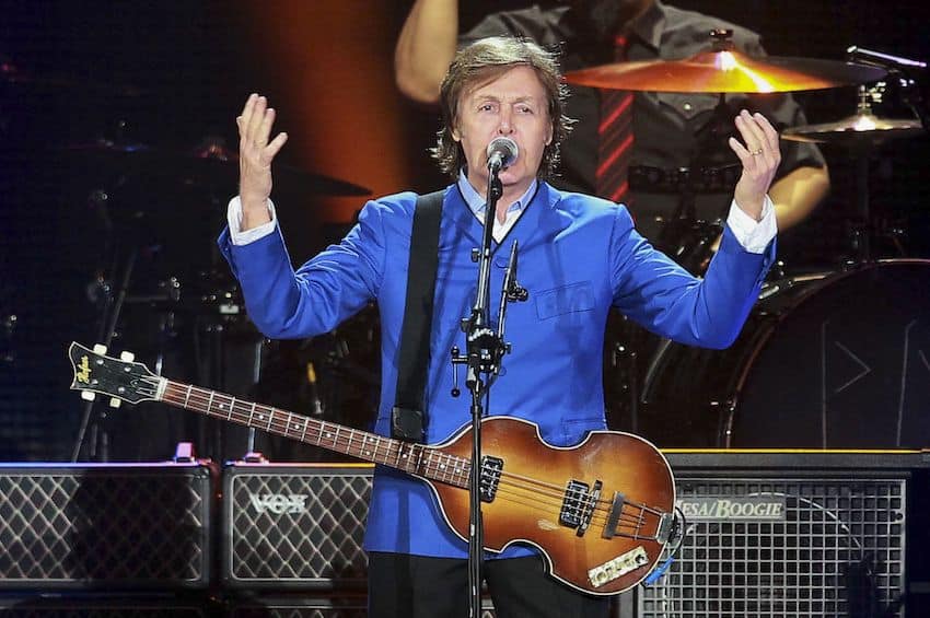 Paul McCartney on tour at in Mexico City