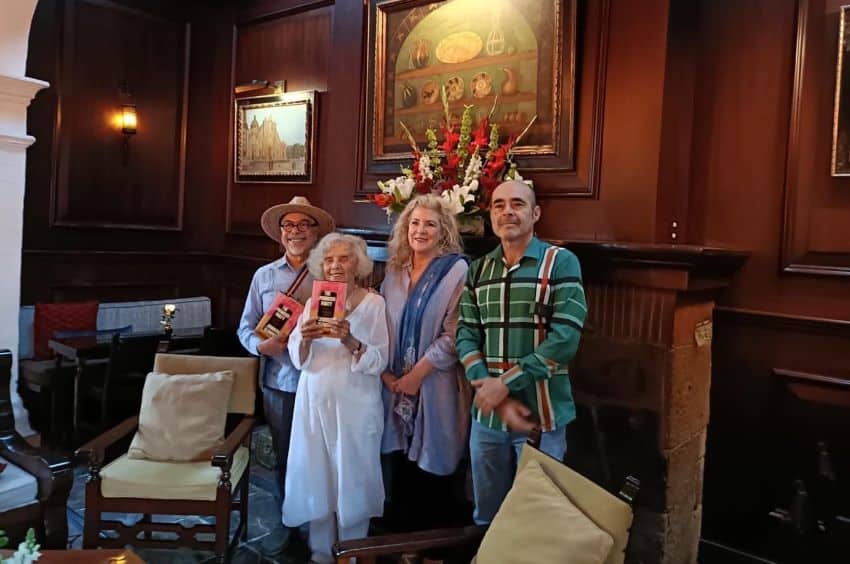 Jennifer Clement, Elena Poniatowska, Guillermo Arreola and Braulio Peralta.
