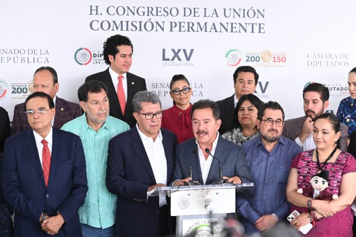 Press conference with Morena congressional leader