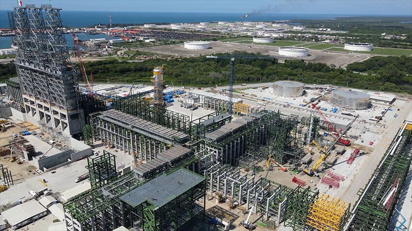 An overhead view of the the facility.