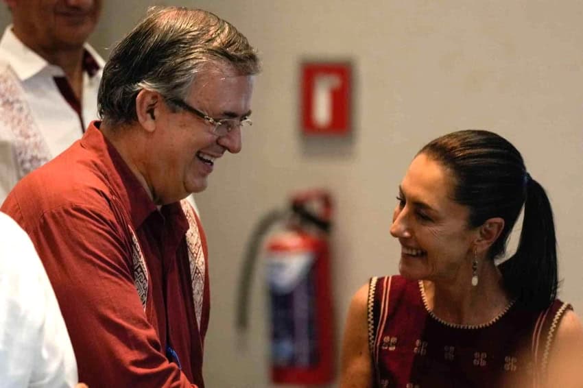 Marcelo Ebrard and Claudia Sheinbaum