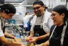 Chefs at Los Danzantes.