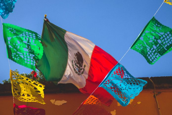 shutterstock_2224799073_850 Mexican flag and papel picado
