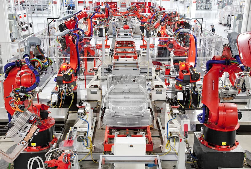 Tesla production line
