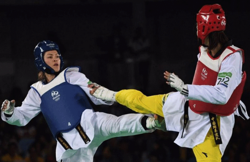 Mexican Olympic athlete María Espinoza at 2016 Summer Games