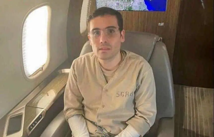 Ovidio Guzmán on his way to the US